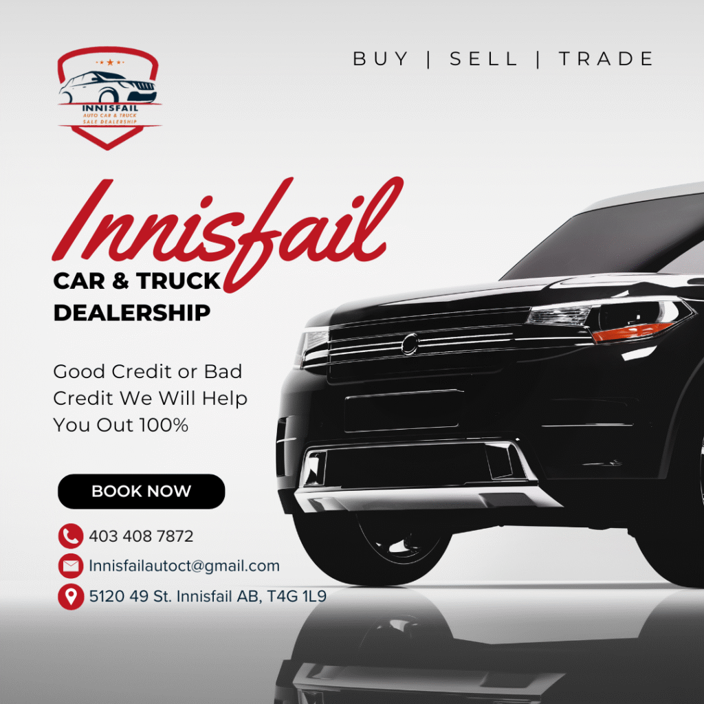 Innisfail Car and Truck Dealership Post